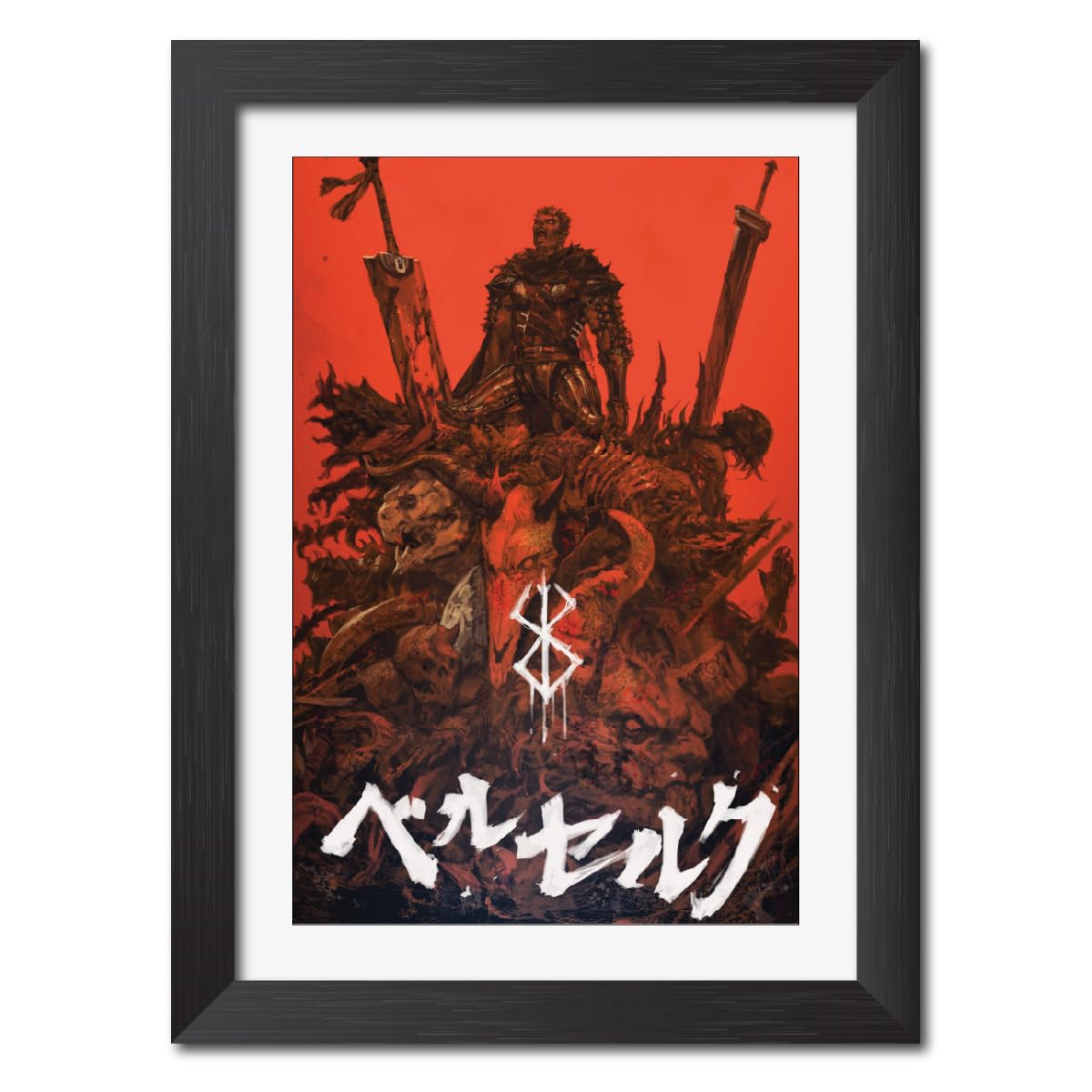 TenorArts Berserk Anime Poster Guts swordsman Posters Laminated